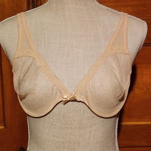 Vintage cream-colored  bra
